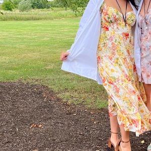 Hello Molly Yellow Floral Maxi Dress